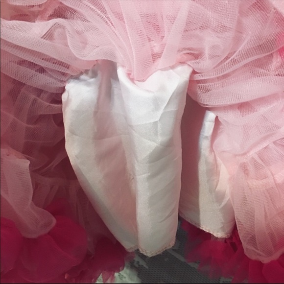 Gorgeous pink girls frilly elastic waist tutu - Picture 2 of 8